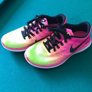 Like New Neon Nike Running Shoes